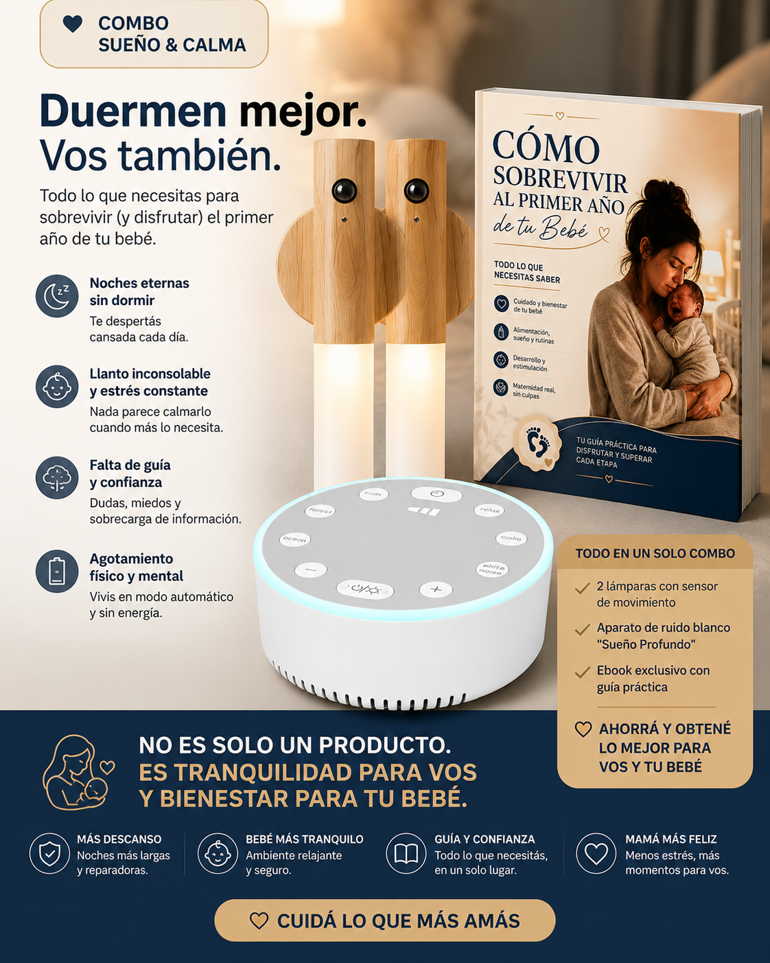 Combo Descanso Ideal — Sueño Profundo, 2x Luz Serena y Ebook